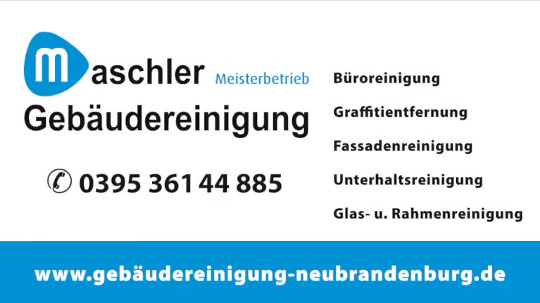 Startseite - Gebäudereinigung Maschler GmbH Neubrandenburg